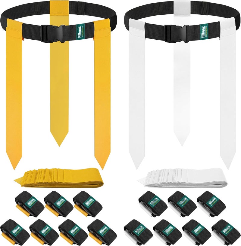 Hilhook Flag Football Belts, 14 Player Flag Football Set with 42 Flags for Kids Youth and Adults Training Equipment - Image 1